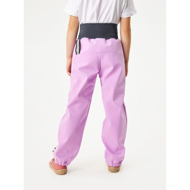 Dětské softshellové kalhoty bez zateplení Basic, Lila