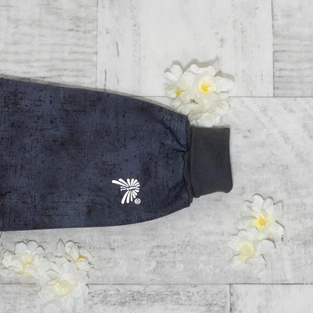 ESITO Rostoucí softshellová kombinéza s fleecem Spring flowers - černá