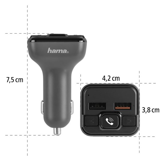 Hama FM transmitter s Bluetooth a funkcí handsfree