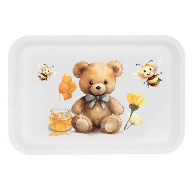 podnos 30,5x21cm, Toya MEDVÍDEK, dětský, plast