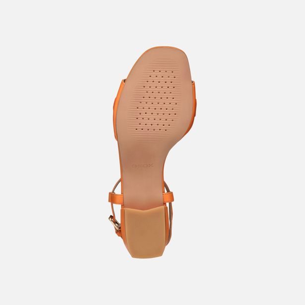 Oranžové dámské sandály Geox New Eraklia 15
