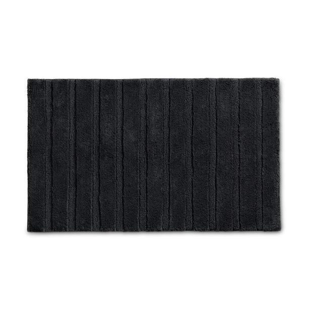 KELA Koupelnová předložka Megan 100% bavlna černá 80x50x1,6cm KL-24713