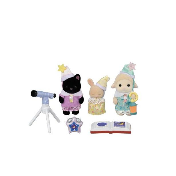 Sylvanian family 3 kamarádi ze školky na přespání