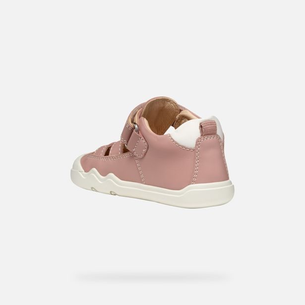 Růžové dívčí tenisky Geox Steppieup