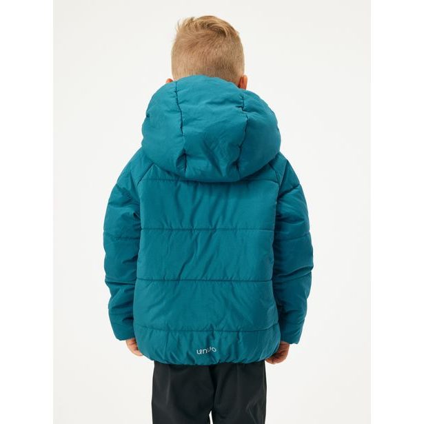 Unuo Dětská oboustranná bunda Duo, Kobaltová, Planety