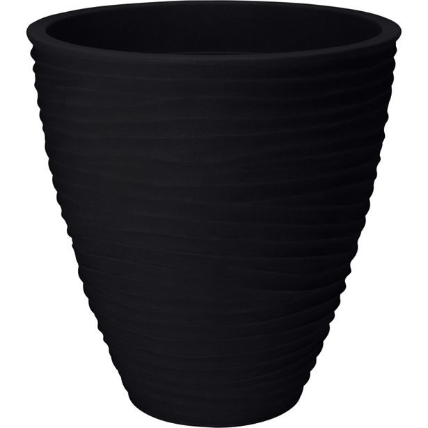 PROGARDEN Květináč venkovní žebrovaný 40 cm antracit KO-Y54201710