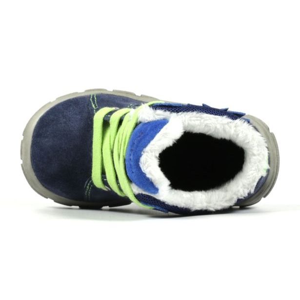 Dětské šněrovací zimní boty s membránou Richter - oceano/lagoon/pastel