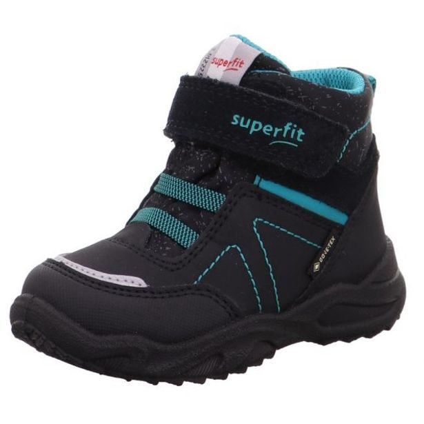 Dětské zimní boty Superfit 1-009227-0010 GLACIER černo zelené