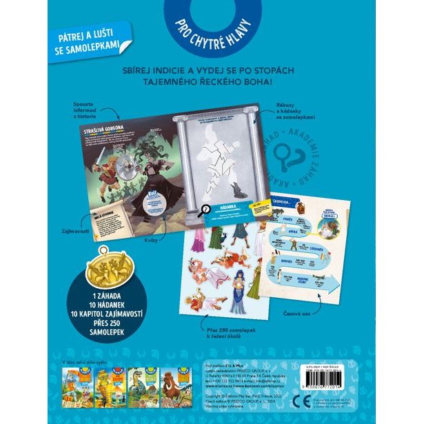 MISE ŘECKO – Pátrej a lušti se samolepkami