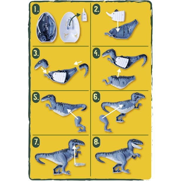 Figurka dinosaura ve vajíčku, 3 druhy