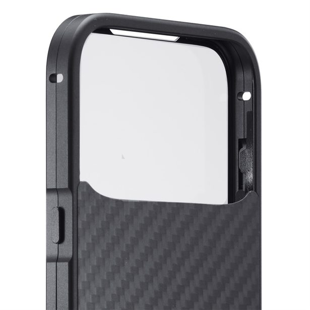 Black Rock 360° Glass, kryt pro Apple iPhone 17 Pro Max, skleněný, přední+zadní díl, karbon. úprava