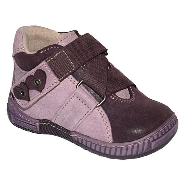 Dětská celoroční obuv Pegres 1402 fialová motýlek