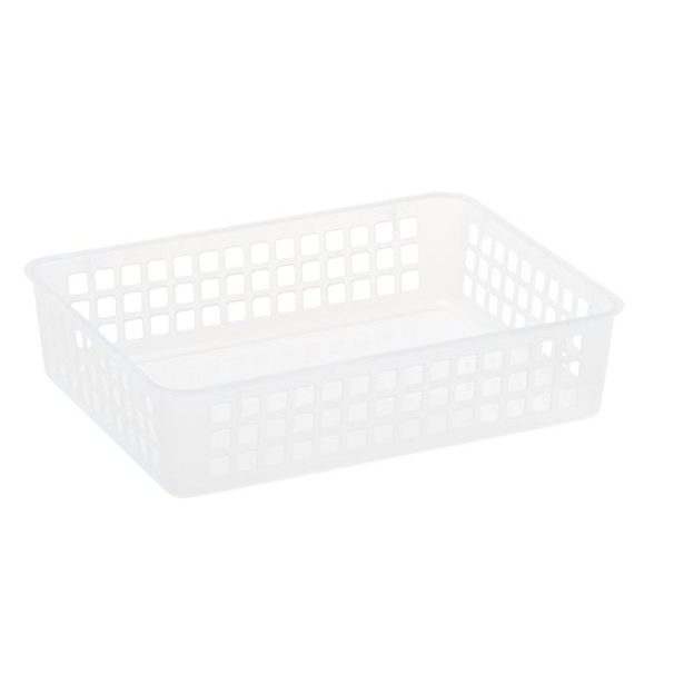 košík A5, 25x18x 6cm, transp.plast