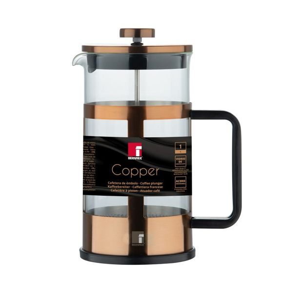 BERGNER Konvice na čaj a kávu French Press 1000 ml Copper BG-38327-CP