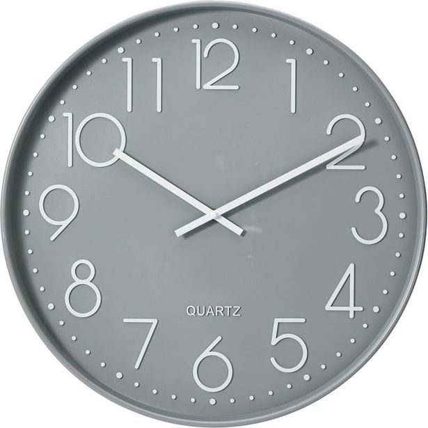 SEGNALE Nástěnné hodiny 50 cm barva šedá KO-837362540