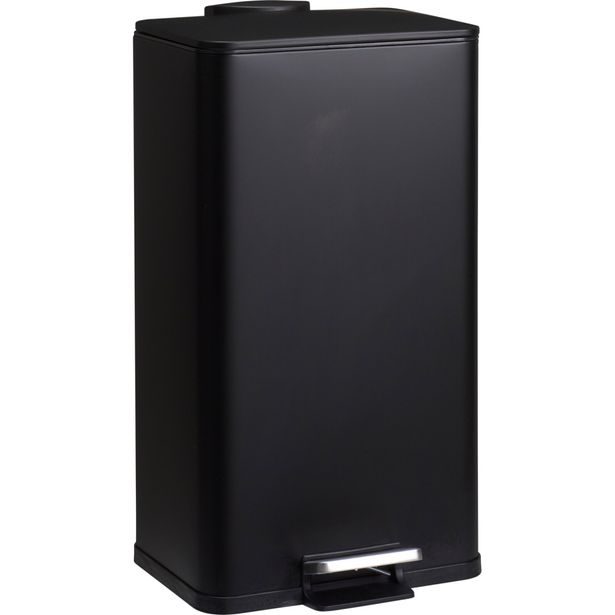 EXCELLENT HOUSEWARE Odpadkový koš kovový DELTA, černý 30 l KO-C80654390
