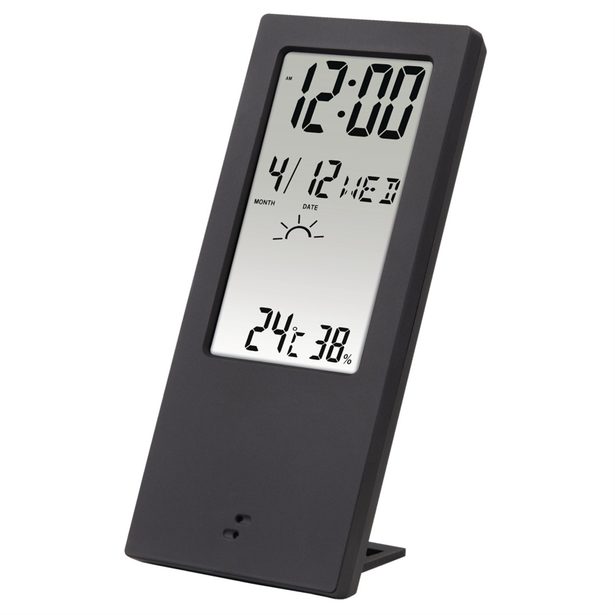Hama TH-140 Thermometer/Hygrometer, with weather indicator, black