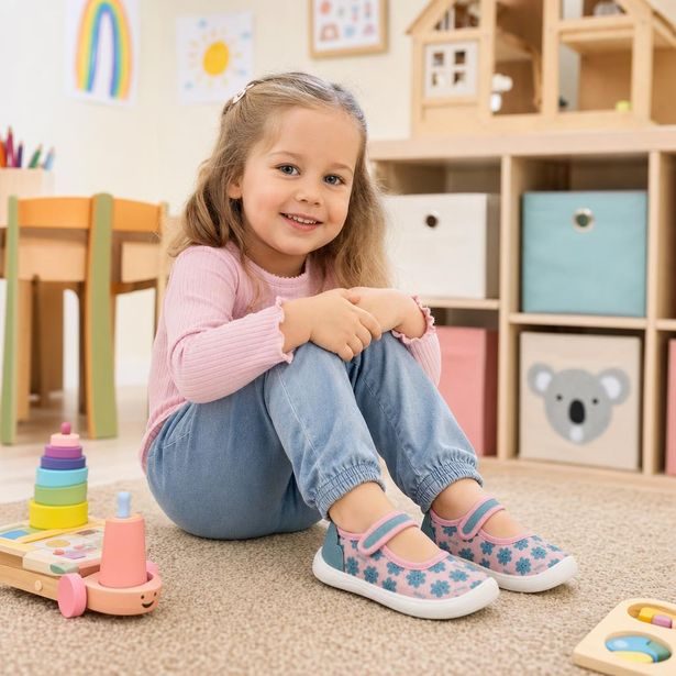 Dívčí BAREFOOT balerínky Befado parfémované - růžové