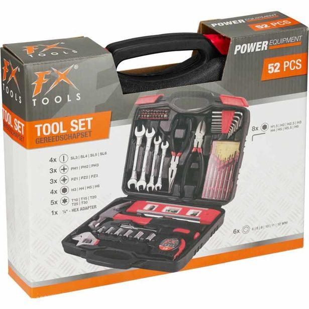 FX TOOLS Sada nářadí 52 ks v kufříku KO-R03000310