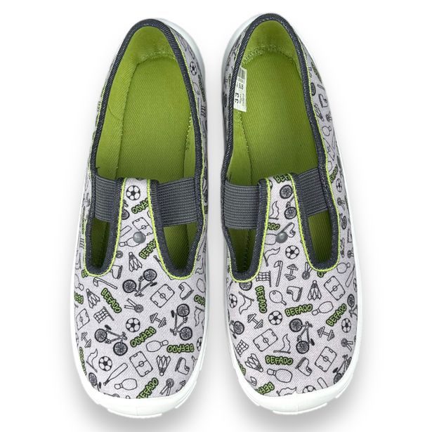 Dětská domácí obuv Befado - šedé, SPORT