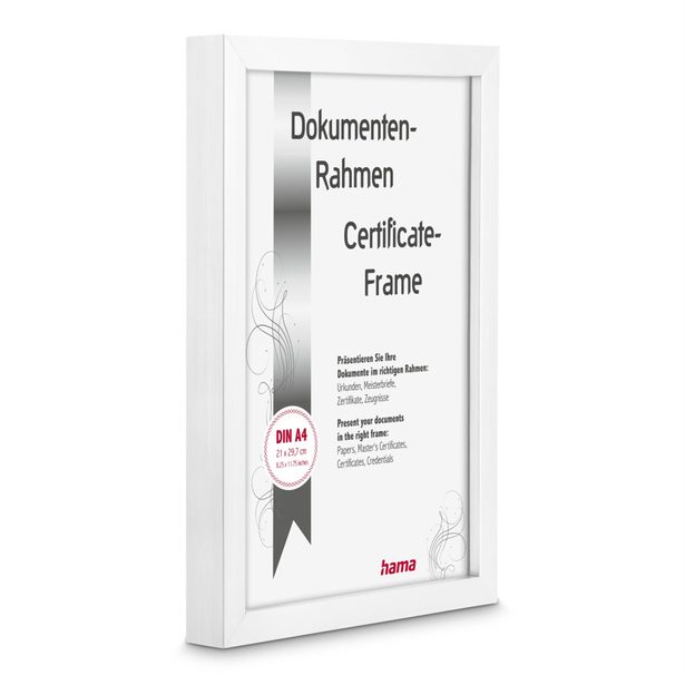 Hama rámeček plastový CHIARO, bílá, 21x29,7 cm (formát A4)
