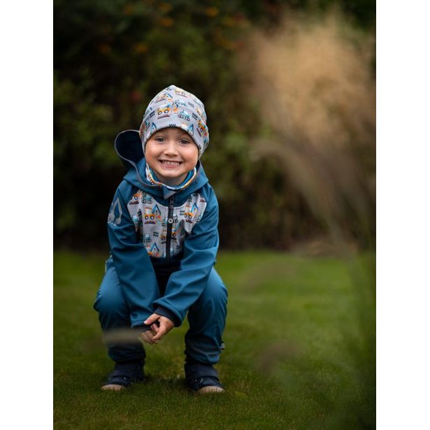 Unuo, Dětská čepice fleecová Sport, Bagry