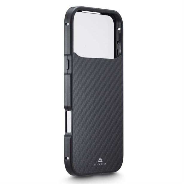 Black Rock 360° Glass, kryt pro Apple iPhone 17 Pro Max, skleněný, přední+zadní díl, karbon. úprava