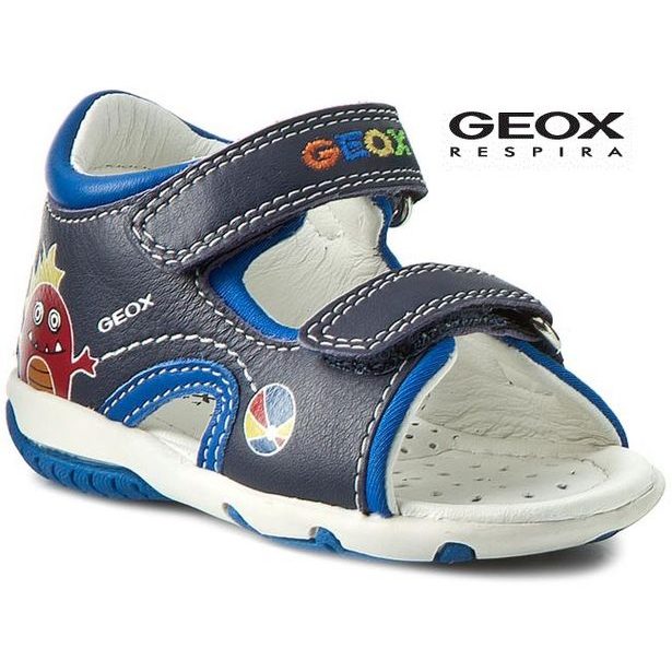 Dětské boty GEOX B SANDAL ELBA BOY NAVY/ROYAL