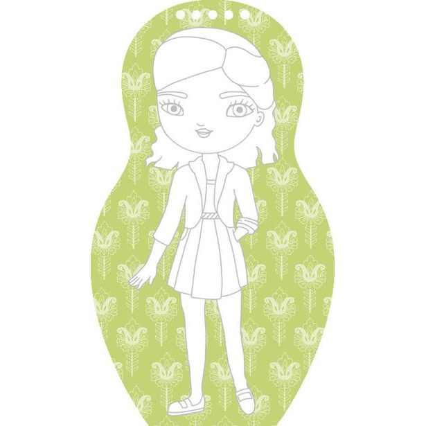 Oblékáme moravské panenky NATÁLKA – Omalovánky Baagl