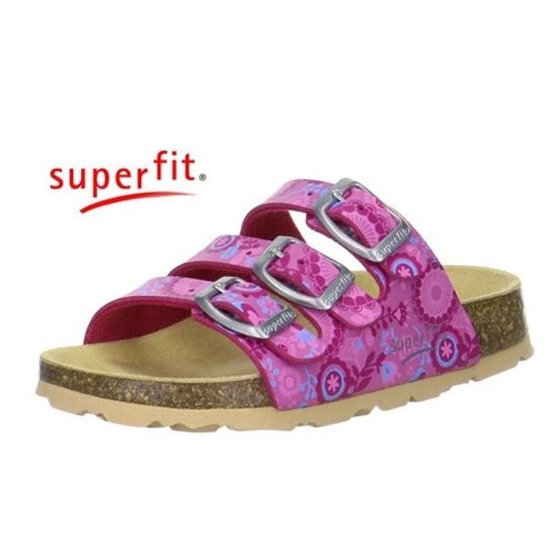 Domácí obuv Superfit 1-00113-64 Fussbettpantoff Pink Kombi