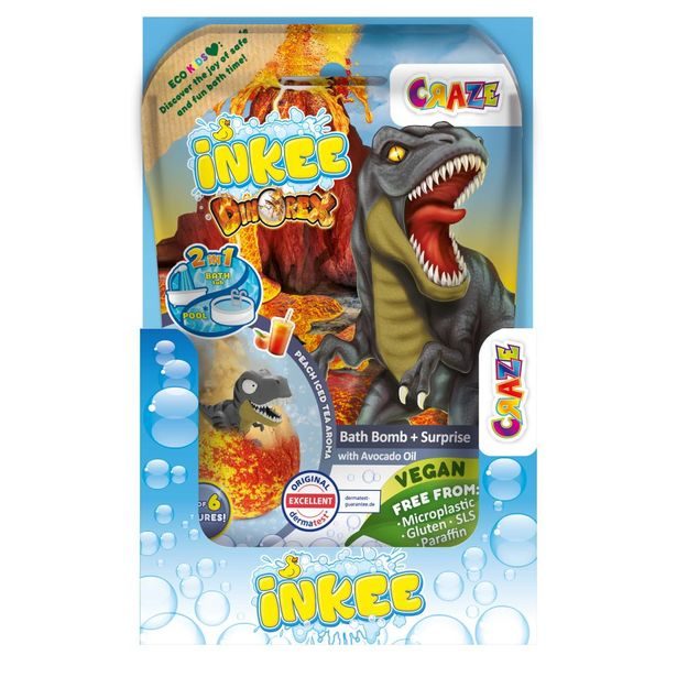 INKEE - Šumivá bomba do vany s překvapením - Dinosaurus