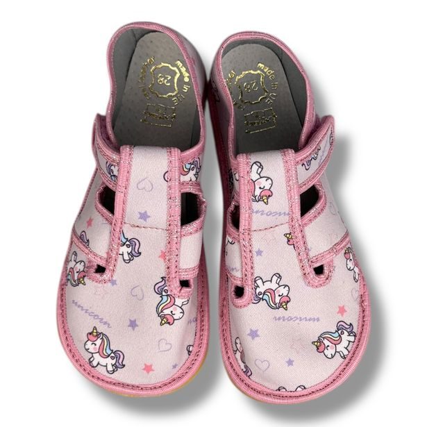 Raweks ZUZIA ZA02 – dětské barefoot přezůvky - Unicorn