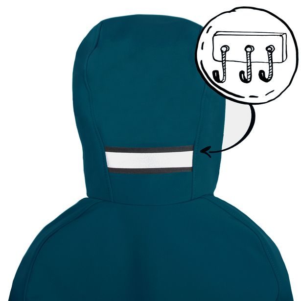 Unuo, Dětská softshellová bunda s fleecem Cross, Kobaltová, Sharp kluk