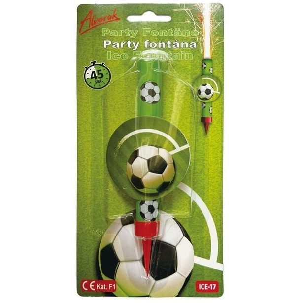 fontána C ledová 1ks, 12cm - 45 sek. Fotbalový míč