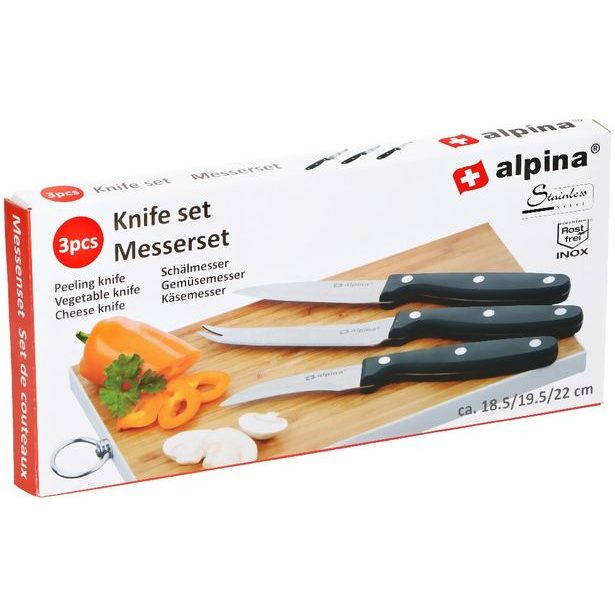 ALPINA Sada nožů na zeleninu 3 ks 18,5/19,5/22cm ED-286993