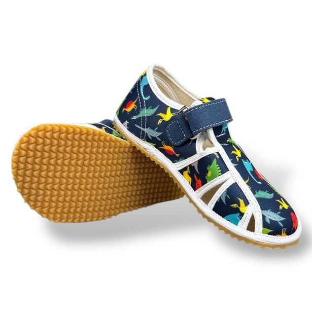 Dětské barefoot bačkory Jonap - Dino