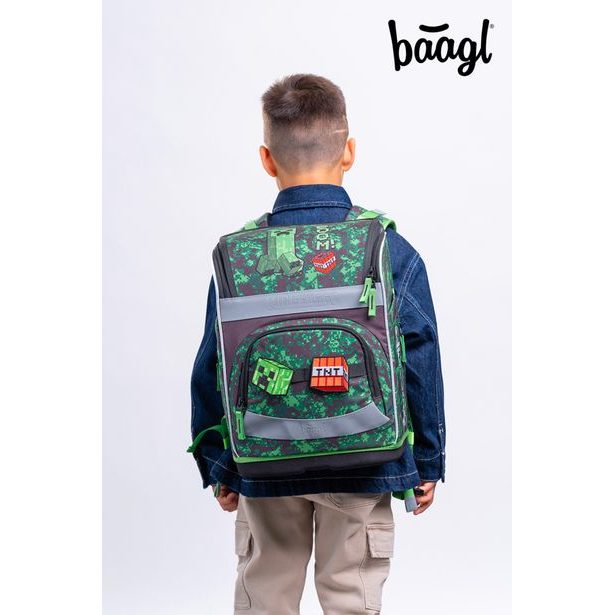 BAAGL Školní aktovka Zippy Plus Minecraft Boom
