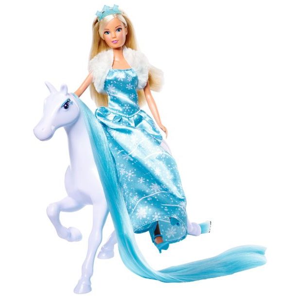 Panenka Steffi s koněm Snow Dream