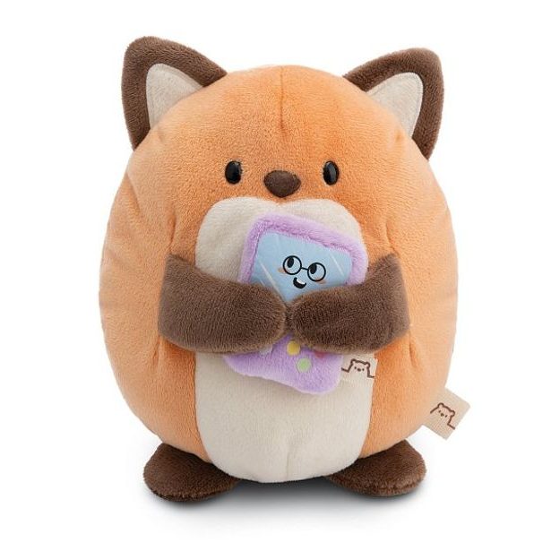 NICI NICI plyš MyMochi Liška Geeks 16cm s videohrou v dárkovém balení,11x12x6,5cm