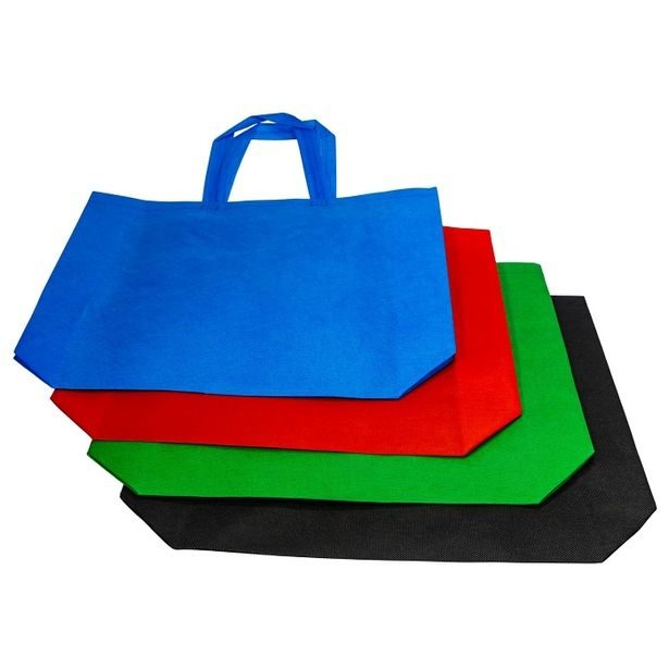 taška nákup. 12l, 40x30x10cm, MIX barev, netk.textil