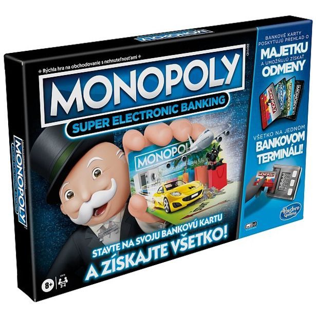 Hasbro gaming MONOPOLY Super Elektronické bankovnictví SK verze