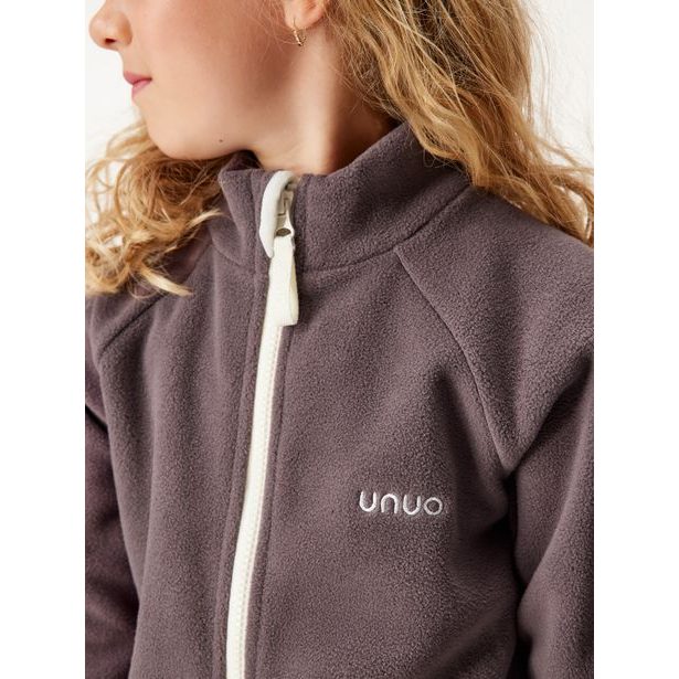 Unuo, Dětská fleecová mikina, Hnědá