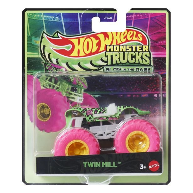 HW MONSTER TRUCKS SVÍTÍCÍ VE TMĚ ASST