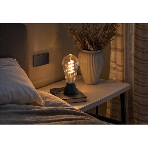 Hama SMART WiFi LED žárovka, Matter, E27, retro, ST64 Filament, RGBW, stmívatelná, aplikace