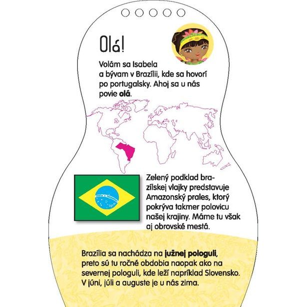 Obliekame brazílske bábiky ISABELA – Maľovanky