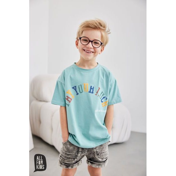 Kraťasy pro kluka džínové tmavě šedé