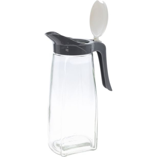 EXCELLENT HOUSEWARE Skleněná konvice na čaj i vodu 1,5 l šedá KO-024001980seda