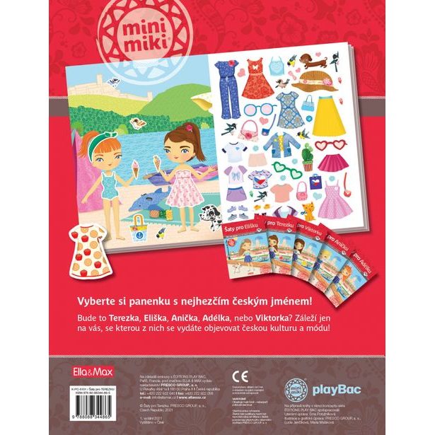 Šaty pro TEREZKU ─ Kniha samolepek Baagl