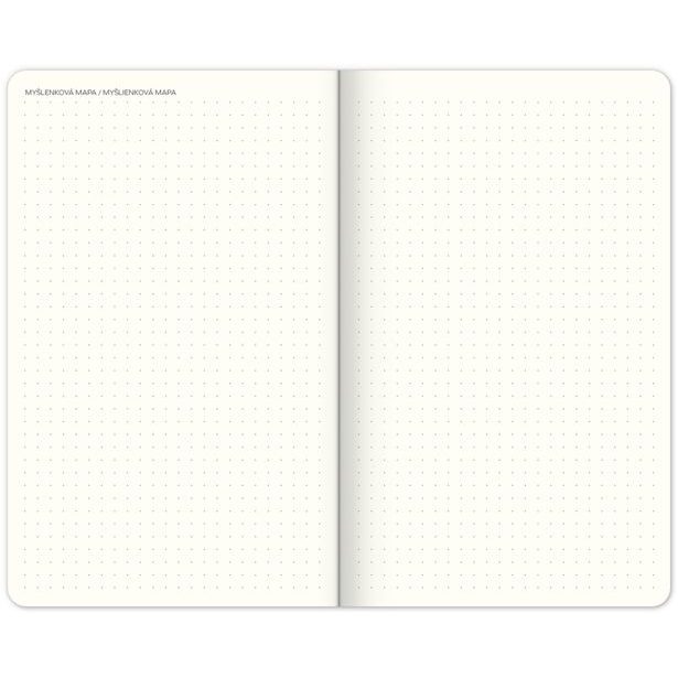 Týdenní nedatovaný diář My Bullet Planner, 13 × 21 cm CZ/SK