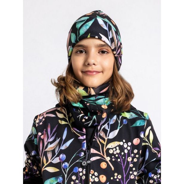 Unuo, Dětská čepice fleecová nespadená, Podzimní bobule